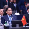 Thủ tướng Phạm Minh Chính tham dự Hội nghị Cấp cao ASEAN+3. (Ảnh: Dương Giang/TTXVN)