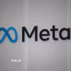 Biểu tượng của Tập đoàn Meta. (Ảnh: AFP/TTXVN)