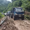 Mưa lớn gây sạt lở tại Quảng Trị. (Nguồn: Báo Quảng Trị)