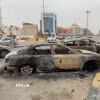 Các phương tiện bị phá hủy do giao tranh tại Tripoli, Libya ngày 14/5/2025. (Ảnh: THX/TTXVN)