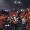 Hiện trường vụ nổ gần Pháo đài Đỏ ở New Delhi, Ấn Độ, ngày 10/11/2025. (Ảnh: THX/TTXVN)