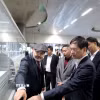 Đoàn công tác thành phố Quảng Ninh khảo sát Nhà ga trung tâm Berlin. (Ảnh: TTXVN phát)