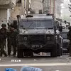 Các lực lượng Israel được triển khai tại Nablus, Bờ Tây. (Ảnh: THX/TTXVN)