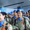 Niềm vui và tự hào của chiến sỹ Đội Công binh số 4 khi lên đường thực hiện nhiệm vụ gìn giữ hòa bình, tháng 9/2025. (Ảnh minh họa: Tuấn Anh/TTXVN)