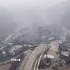 Ngôi làng bị thiêu rụi trong đám cháy rừng tại Yeongyang, tỉnh Bắc Gyeongsang, Hàn Quốc. (Ảnh: Yonhap/TTXVN)