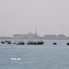 Tàu của Lực lượng Vệ binh Cách mạng Hồi giáo Iran (IRGC) tại một lễ kỷ niệm ở Vịnh Persian. (Ảnh: THX/TTXVN)