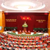 Phiên bế mạc Hội nghị lần thứ tư Ban Chấp hành Trung ương Đảng khóa XIV. (Ảnh: Phương Hoa/TTXVN)