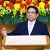 Thủ tướng Phạm Minh Chính phát biểu tại cuộc tọa đàm với các doanh nghiệp ASEAN. (Ảnh: Dương Giang/TTXVN)