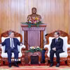 Tổng Bí thư Tô Lâm gặp nguyên Tổng Bí thư, Chủ tịch nước Lào Choummaly Sayasone. (Ảnh: Thống Nhất/TTXVN)