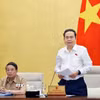 Chủ tịch Quốc hội Trần Thanh Mẫn phát biểu khai mạc phiên họp. (Ảnh: Doãn Tấn/TTXVN)