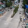 Toàn cảnh nút giao La Thành-Nguyễn Chí Thanh nhìn từ trên cao. (Ảnh: Trung Nguyên/TTXVN)
