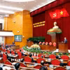 Tổng Bí thư Tô Lâm phát biểu bế mạc Hội nghị lần thứ 14 Ban Chấp hành Trung ương Đảng khóa XIII. (Ảnh: Thống Nhất/TTXVN)