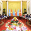 Chủ tịch nước Lương Cường hội đàm với Tổng Thư ký Liên hợp quốc António Guterres. (Ảnh: Lâm Khánh/TTXVN)
