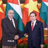 Chủ tịch Quốc hội Trần Thanh Mẫn và Chủ tịch Hạ viện Vương quốc Hashemite Jordan Mazen Turki El Qadi. (Ảnh: Doãn Tấn/TTXVN)