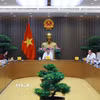 Thủ tướng Lê Minh Hưng làm việc với lãnh đạo Bộ Y tế và các bộ về dự thảo sửa đổi, bổ sung một số điều của luật trong lĩnh vực y tế. (Ảnh: Dương Giang/TTXVN)