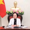 Phó Thủ tướng Phạm Thị Thanh Trà chủ trì buổi làm việc. (Ảnh: Chu Thanh Vân/TTXVN)
