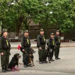 'Lá chắn thép' cảnh sát cơ động giữa mùa Đông giá rét