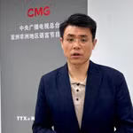 Chuyên gia nghiên cứu về Việt Nam, Trưởng ban tiếng Việt thuộc Đài Phát thanh và Truyền hình Trung ương Trung Quốc Ngụy Vi. (Ảnh: Quang Hưng/TTXVN)
