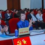 Tổng Giám đốc Vũ Việt Trang và các đại biểu tham dự Hội nghị. (Ảnh: Phan Phương/TTXVN)