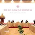 Quang cảnh họp báo. (Ảnh: Tuấn Anh/TTXVN)