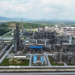 Nhà máy lọc hóa dầu Nghi Sơn nằm trong khu kinh tế Nghi Sơn, phường Nghi Sơn, tỉnh Thanh Hóa. (Ảnh: Vũ Sinh/TTXVN)