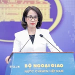 Người Phát ngôn Bộ Ngoại giao Việt Nam Phạm Thu Hằng. (Ảnh: TTXVN phát)