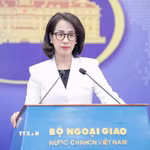 Người Phát ngôn Bộ Ngoại giao Việt Nam Phạm Thu Hằng. (Ảnh: TTXVN phát)
