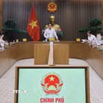 Phó Thủ tướng Lê Tiến Châu, Phó Trưởng Ban Thường trực Ban Chỉ đạo tổng rà soát hệ thống Văn bản quy phạm pháp luật chủ trì cuộc họp. (Ảnh: Lâm Khánh/TTXVN)