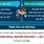 Nhóm sinh viên Trường Đại học Công nghệ giành giải Ba cuộc thi lập trình quốc tế
