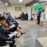 Hội thảo “Cơ hội phát triển Chuỗi giá trị nông nghiệp thông minh Việt Nam-Brazil." (Ảnh: Đại sứ quán Việt Nam tại Brazil/TTXVN phát)