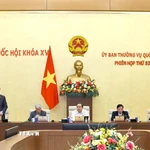 Phó Chủ tịch Quốc hội Vũ Hồng Thanh phát biểu. (Ảnh: Doãn Tấn/TTXVN)