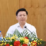 Đồng chí Trần Thanh Lâm, Ủy viên Trung ương Đảng, Phó Trưởng Ban Tuyên giáo và Dân vận Trung ương phát biểu chỉ đạo hội nghị. (Ảnh: Phương Hoa/TTXVN)