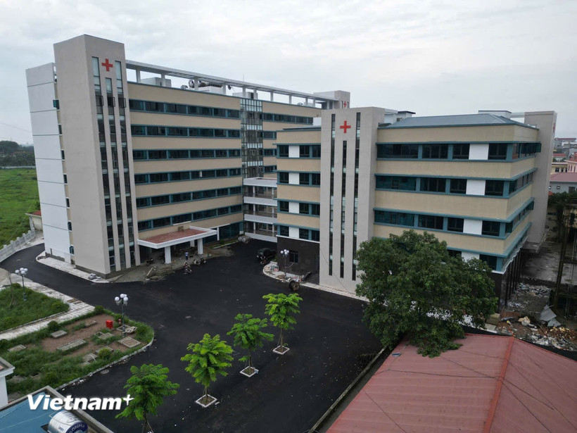 Trung tâm y tế huyện Yên Lạc với tổng mức đầu tư hơn 313 tỷ đồng từ nguồn vốn đầu tư công - công trình trọng điểm đã được khánh thành đầu tháng 9/2025. (Ảnh: Nguyễn Thảo/Vietnam+)
