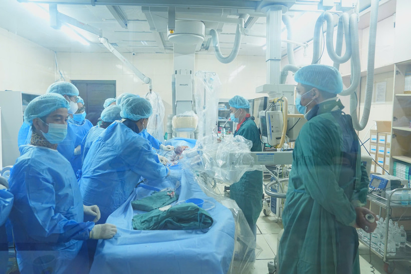 Một ca thay van động mạch chủ. (Nguồn: Bệnh viện cung cấp)