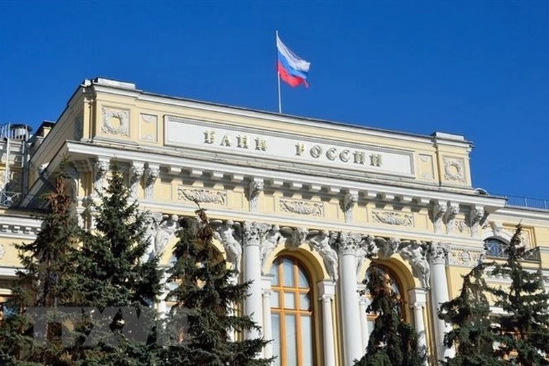 Trụ sở Ngân hàng Trung ương Nga ở Moskva. (Ảnh: Shutterstock/TTXVN)