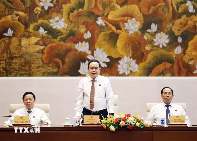 Chủ tịch Quốc hội Trần Thanh Mẫn được đánh giá là "nhạc trưởng" có lối dẫn dắt linh hoạt, trọng tâm, không né tránh ở kỳ họp thứ 7. (Ảnh: TTXVN)