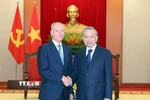 Tổng Bí thư Tô Lâm tiếp Trợ lý Tổng thống, Chủ tịch Hội đồng Biển Liên bang Nga Nicolai Patrushev. (Ảnh: Thống Nhất/TTXVN)