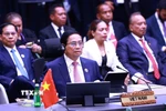 Thủ tướng Phạm Minh Chính tham dự và phát biểu tại Phiên toàn thể Hội nghị Cấp cao ASEAN lần thứ 46. (Ảnh: Dương Giang/TTXVN)