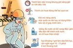 Cẩn trọng với sốc nhiệt khi làm việc ngoài trời nắng nóng