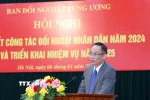 Ông Lê Hoài Trung, Bí thư Trung ương Đảng, Trưởng Ban Đối ngoại Trung ương chủ trì Hội nghị. (Ảnh: Phương Hoa/TTXVN)