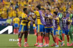 Colombia là đội bóng cuối cùng góp mặt ở vòng 1/8 World Cup 2026. (Ảnh: AFP/TTXVN)
