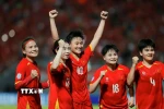 Tuyển nữ Việt Nam chạm cột mốc 6 kỳ AFF Cup liên tiếp giành vị trí nhất bảng. (Ảnh: Minh Quyết/TTXVN)