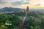 Quần thể Tháp Bánh Ít nằm trên đỉnh đồi xã Tuy Phước Bắc, gồm cụm 4 ngôi tháp khác nhau: tháp Chính (Kalan), tháp Cổng (Gopura), tháp Hỏa (Kosagrha) và tháp Bia (Posah). (Ảnh: Khánh Hòa/TTXVN)
