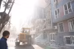 Tòa nhà bị phá hủy sau cuộc không kích của Israel tại Tehran, Iran. (Ảnh: THX/TTXVN)