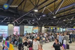 Hành khách tại sân bay Sheremetyevo hôm 6/7. (Nguồn: Telegram)