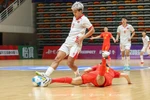 Tuyển Futsal Việt Nam (áo trắng) toàn thắng tại vòng loại Futsal châu Á 2026. (Nguồn: VFF)