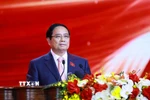 Thủ tướng Phạm Minh Chính, Chủ tịch Hội đồng Thi đua-Khen thưởng Trung ương phát động thi đua giai đoạn 2026-2030. (Ảnh: Dương Giang/TTXVN)