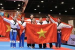 Taekwondo mang về tấm HCV về cho đoàn thể thao Việt Nam. (Ảnh: Minh Quyết/TTXVN)