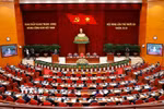 Phiên khai mạc Hội nghị lần thứ mười ba, Ban Chấp hành Trung ương Đảng khóa XIII. (Ảnh: Doãn Tấn/TTXVN)