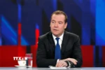 Phó Chủ tịch Hội đồng An ninh Liên bang Nga - cựu Tổng thống Dmitry Medvedev. (Ảnh: AFP/TTXVN)